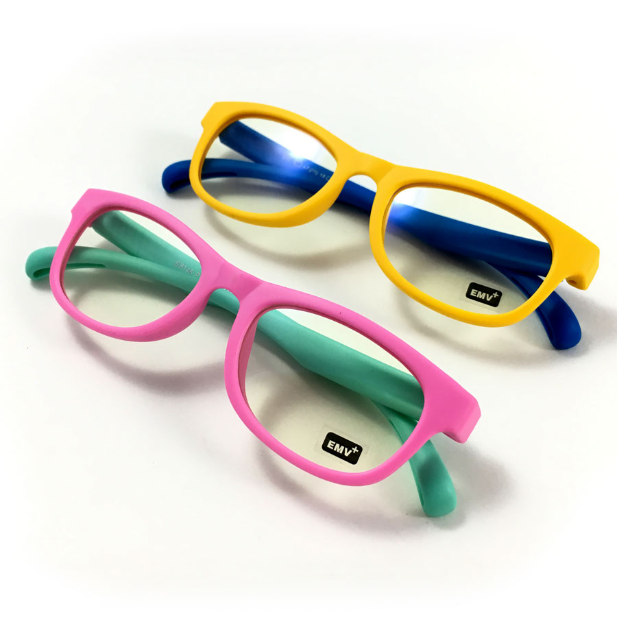 Suertree Anti Blaulicht Brille Kinder Blaulichtfilter Gläser für Computer,TV,Online-Unterricht Brillengestell black